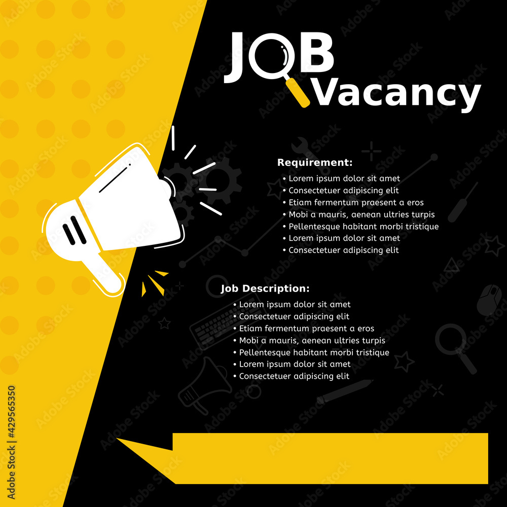 We Are Hiring Background For Your Hiring Posters And Flyer Simple And Clean Design With A Lot Of Human Shapes And Space For Your Job Details Royalty Free SVG Cliparts Vectors And