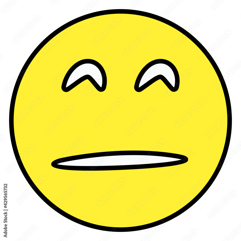 A creative design icon of expression face
A creative design icon of expression face