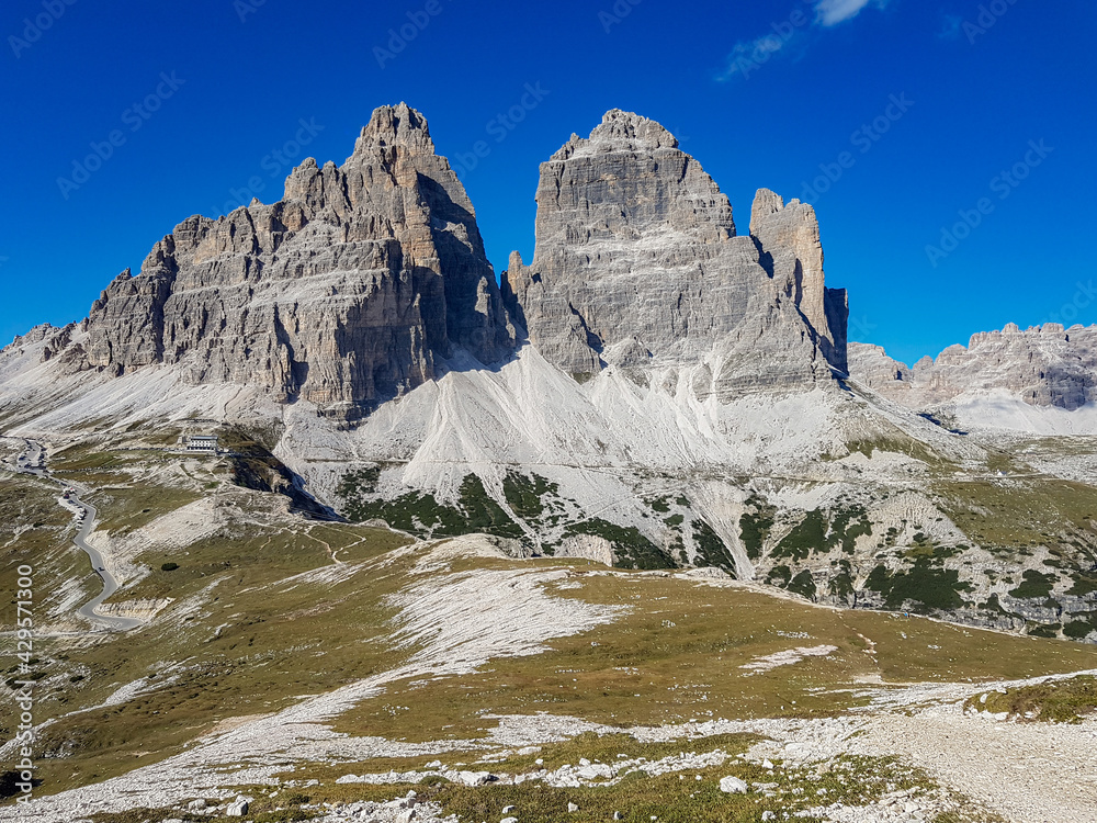 View of Tre Cime