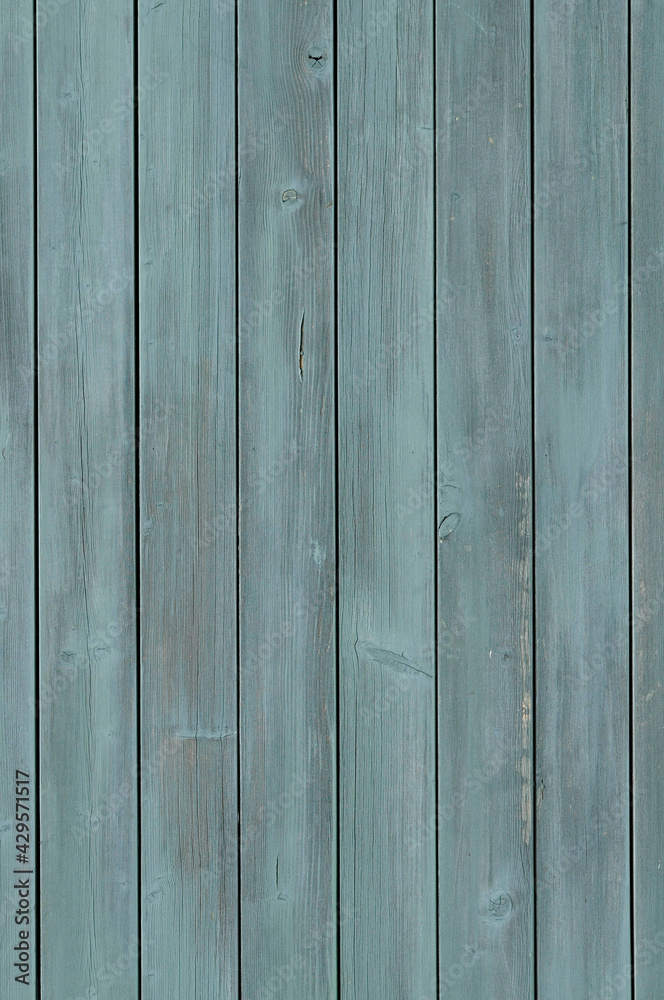 Naklejka premium 青色の板壁