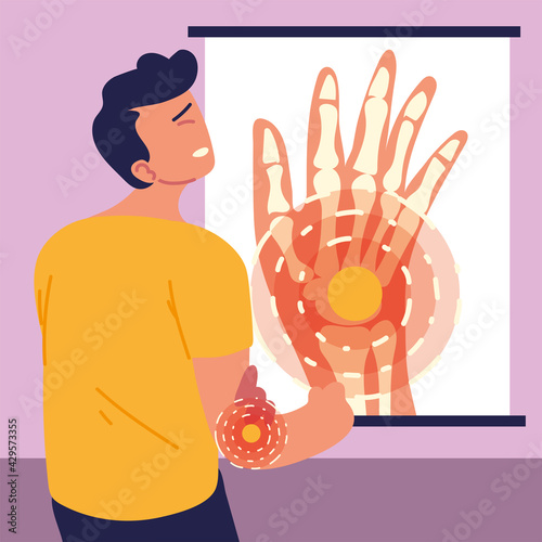 man with elbow pain