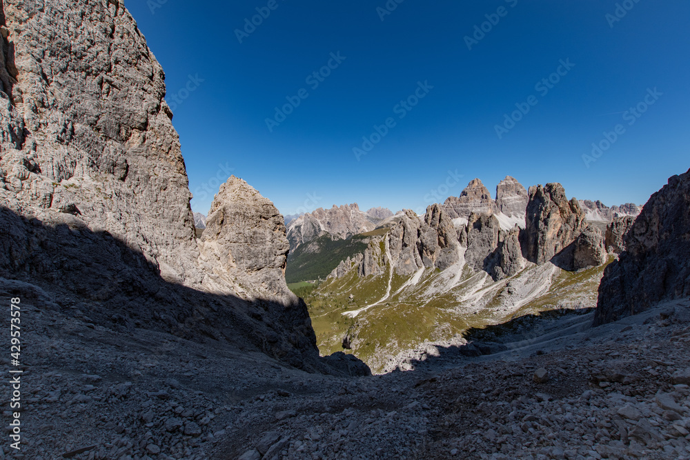 Panoramic view in the italian Alps