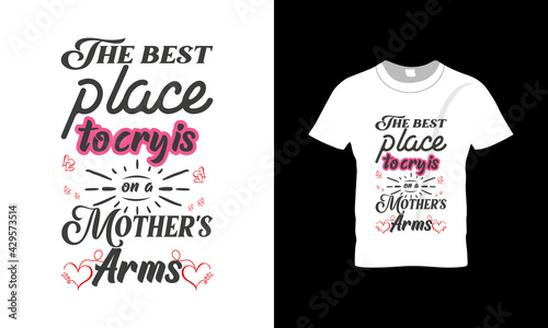 Mom or Mother's day Typography colorful vector t-shirt design