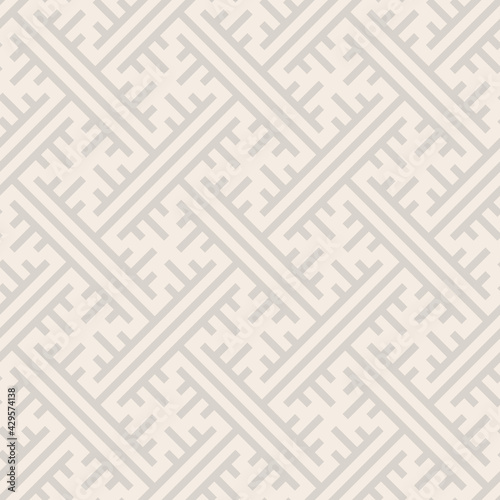 Geometric seamless vector pattern including traditional korean or chinese motive with typical lines and elements