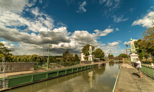 Pont-canal sur la Loire à Briare, Loiret, France