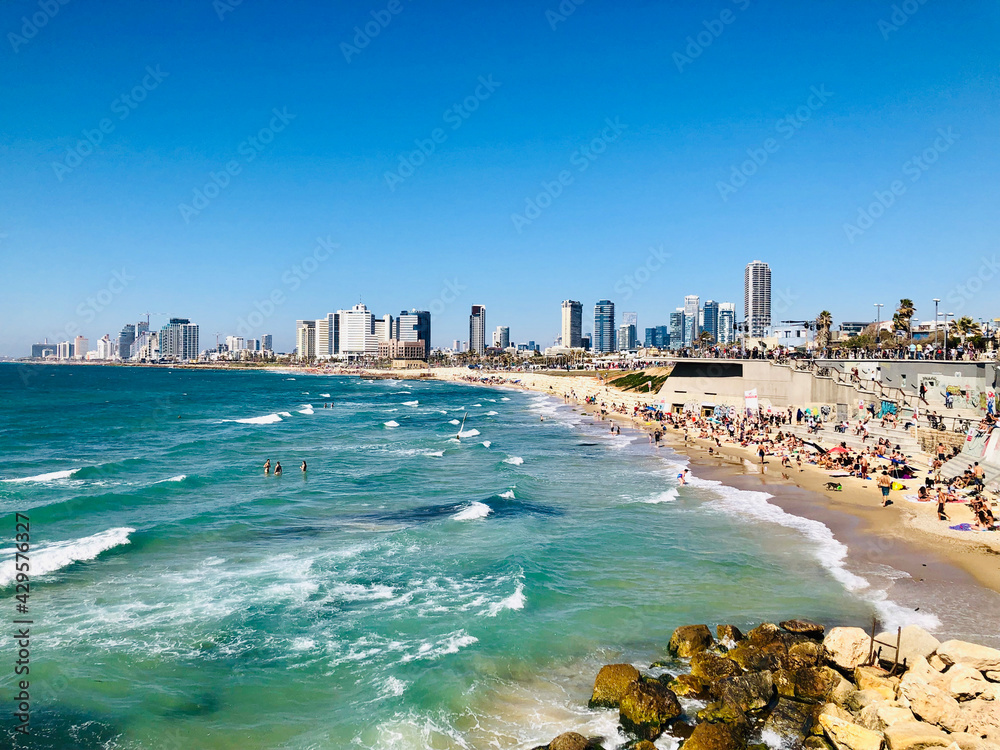 Tel Aviv city skyline Israel