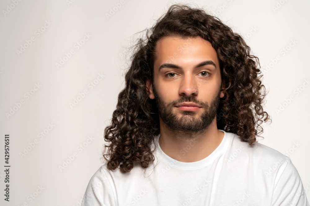 Portrait of young adult man, isolated on white. Portrait of young adult man, isolated on white.