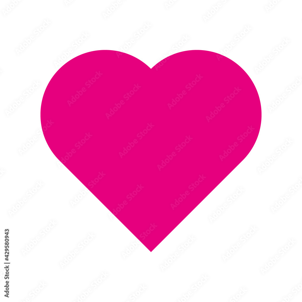 Heart Symbol Icon. Pixel Perfect Heart Illustration Vector Icon