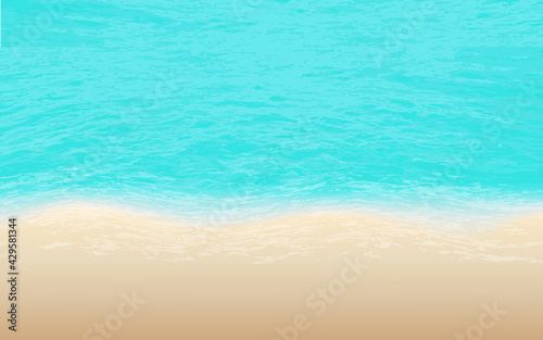 summer background. Relistic Beach and tropical sea