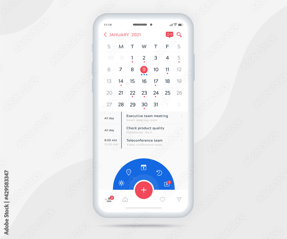 Calendar app light mode concept, Mobile activity calendar template UI UX design, Smartphone calendar schedule application, Calendar of events, Appointment schedule, Event app, Vector illustration tech Stock Vector | Adobe Stock Calendar app light mode concept, Mobile activity calendar template UI UX design, Smartphone calendar schedule application, Calendar of events, Appointment schedule, Event app, Vector illustration tech Stock Vector | Adobe Stock