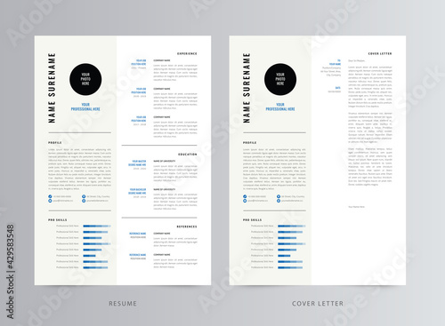 Clean And Modern Resume/CV Template Design