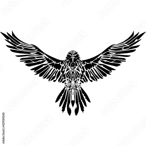 eagle with wings