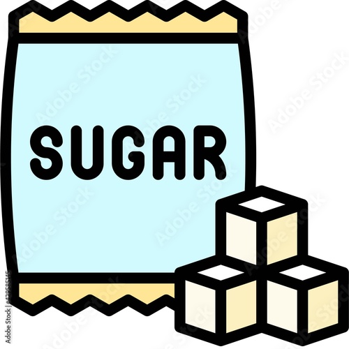 Sugar bag icon, Supermarket and Shopping mall related vector