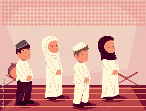 muslims kids temple