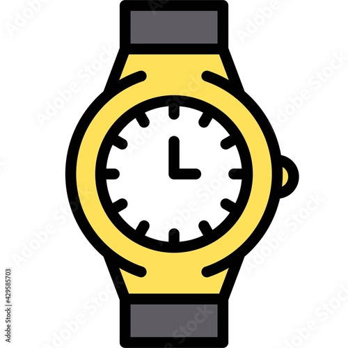 Watch icon, Supermarket and Shopping mall related vector