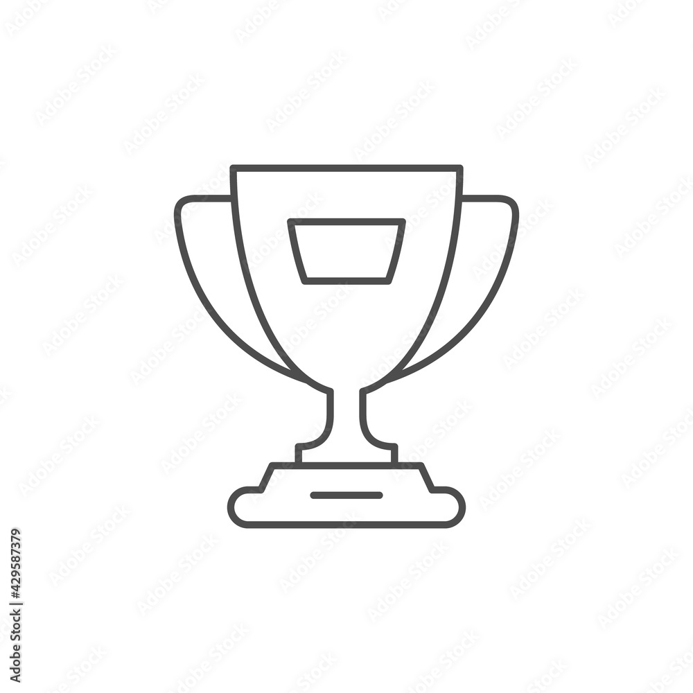 Winner cup line outline icon Winner cup line outline icon