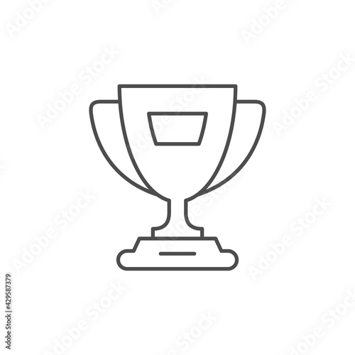 Winner cup line outline icon