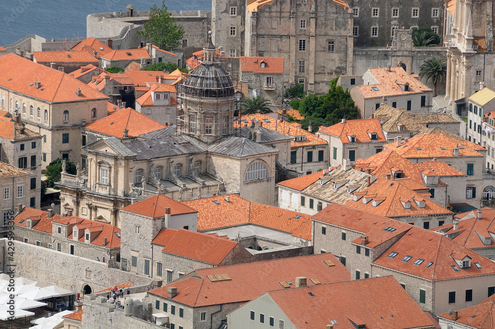 Vista del centro histórico de Dubrovnik en Croacia