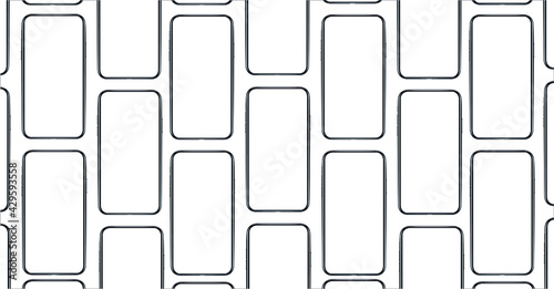 Realistic smartphone mockup, blue, gold, silver and black mobile isolate concept with blank screens. High detailed 3d vector phone in front view ready to show app and web design. Vector illustration.