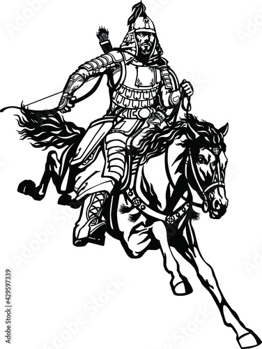 Genghis Khan, Kazakh, batyr, yeon, battle, warrior, Kazakh batyr