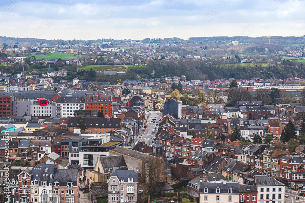 La ville de Namur vue du ciel