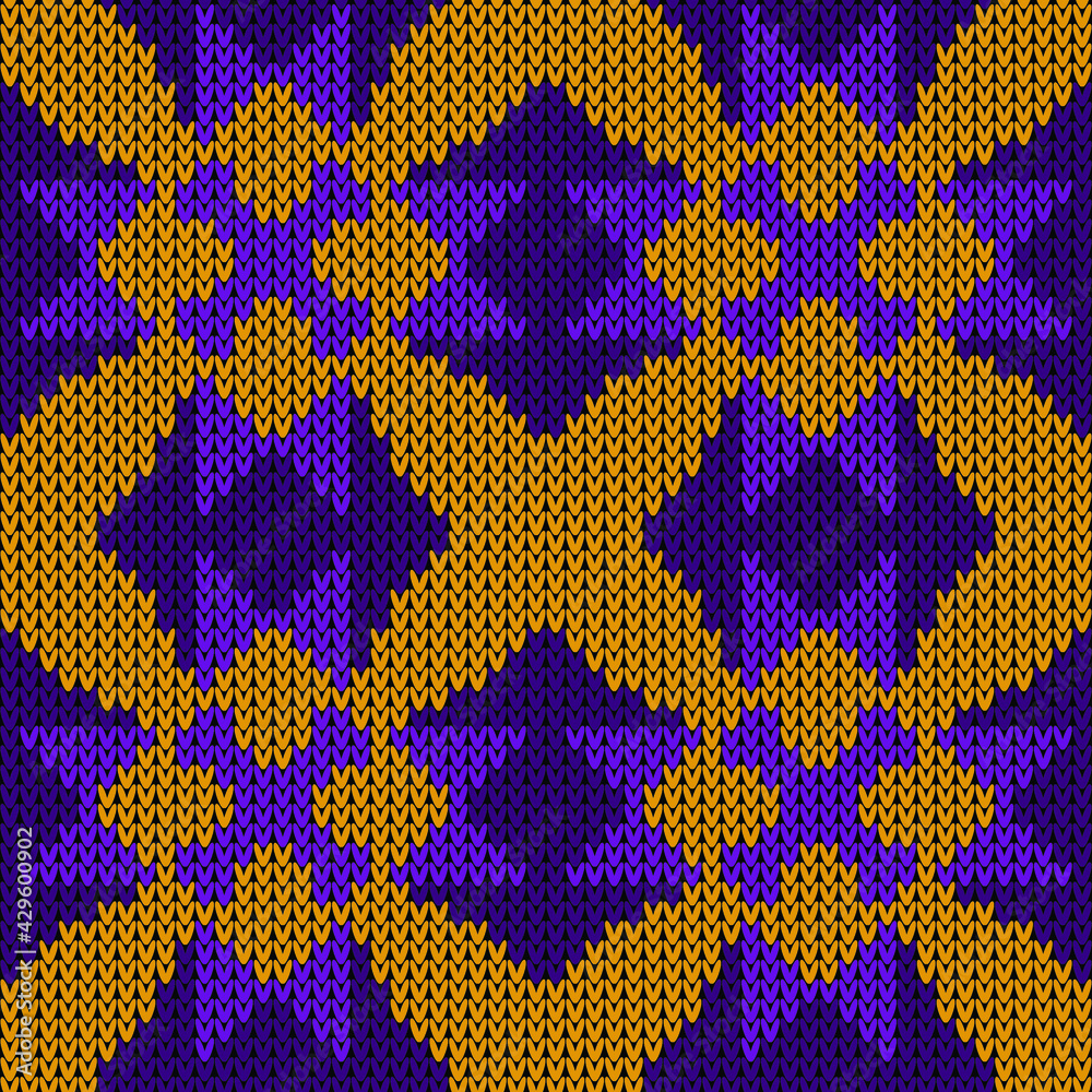Knitted texture seamless pattern. Vector illustration Knitted texture seamless pattern. Vector illustration