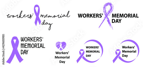 Workers' Memorial Day is the international day on which we commemorate employees who have died or injured as a result of an industrial accident or an occupational disease. On April 28. Ribbon logo