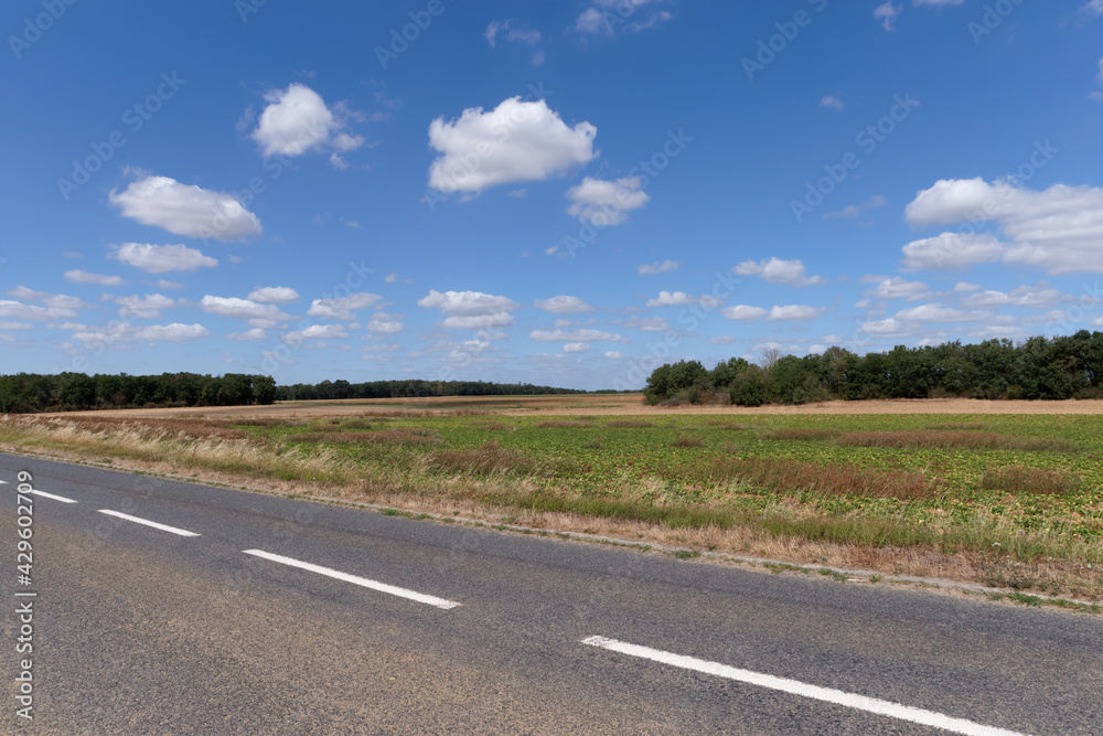 Country road in Ile-De-France region. Buno-Bonnevaux village Country road in Ile-De-France region. Buno-Bonnevaux village