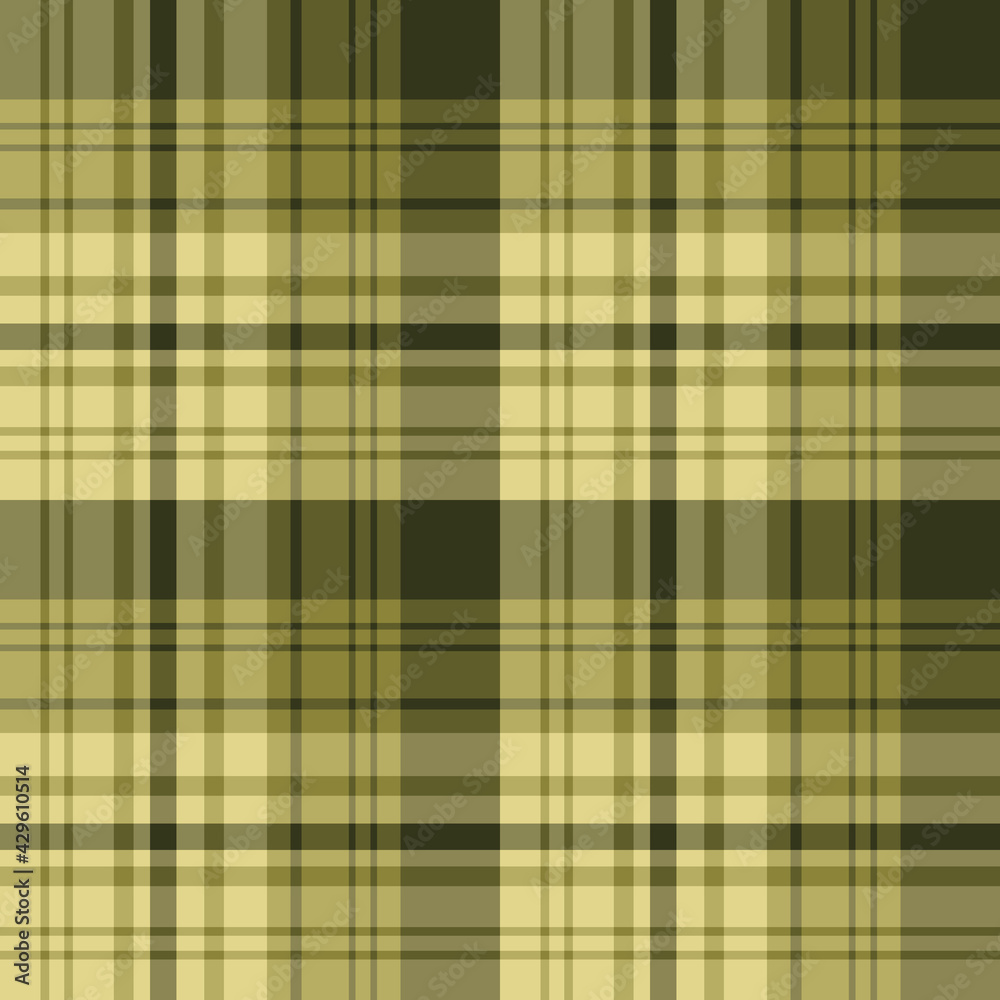 Seamless pattern in forest green colors for plaid, fabric, textile, clothes, tablecloth and other things. Vector image.