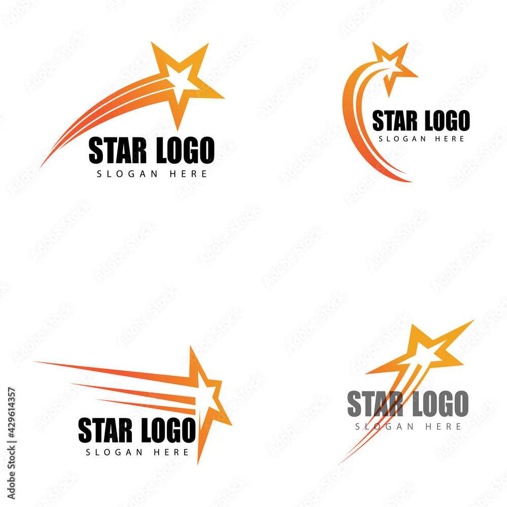 Obraz premium Star icon Template vector illustration design