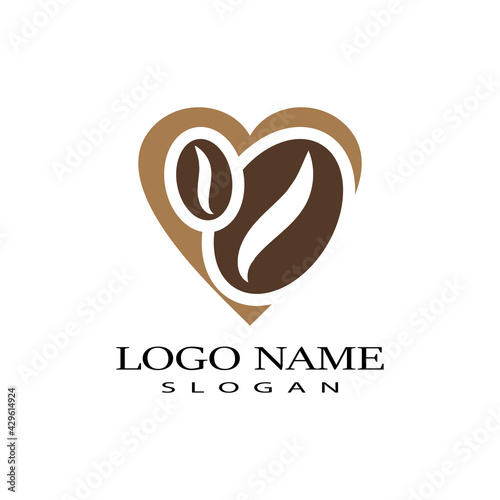 Coffee cup Logo Template vector icon design