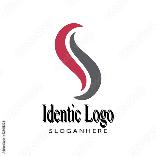 Business corporate S letter logo design vector