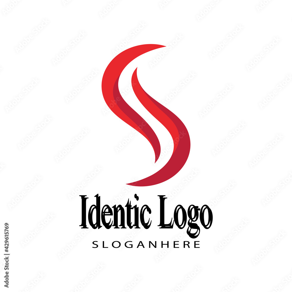 Obraz premium Business corporate S letter logo design vector
