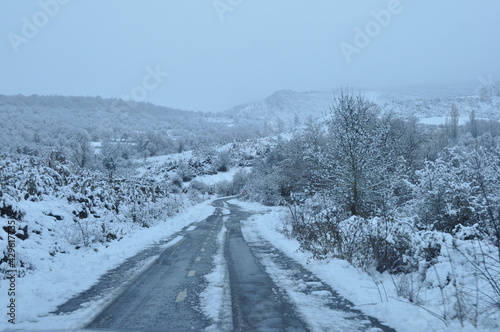 snow covered road © Jose