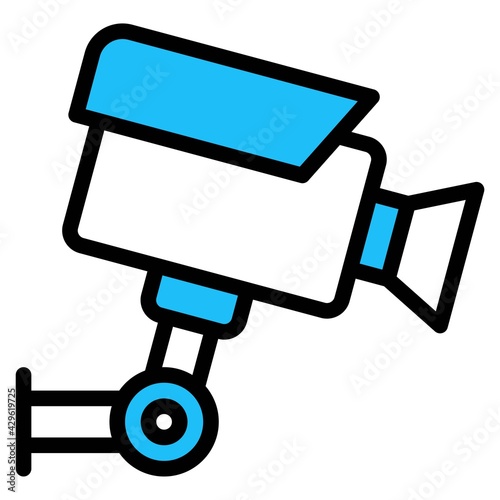 CCTV icon, Supermarket and Shopping mall related vector