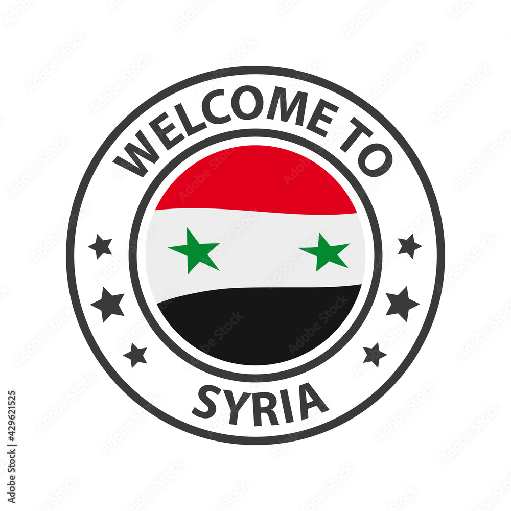 Welcome to Syria. Collection of welcome icons. Welcome to Syria. Collection of welcome icons.