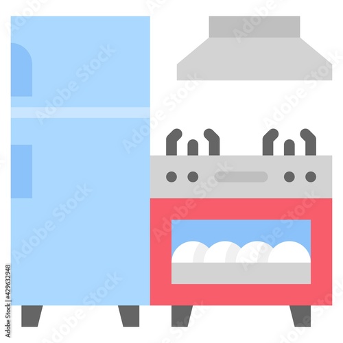 Home appliance icon, Supermarket and Shopping mall related vector