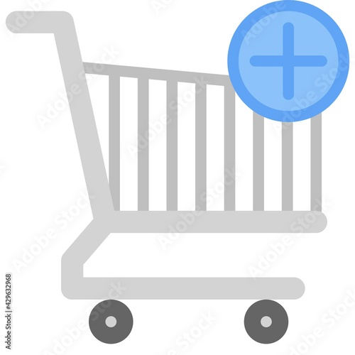 Add to Cart icon, Supermarket and Shopping mall related vector