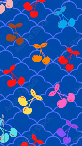 Ciliegie su sfondo blu

Sfondo cellulare
Phone cell wallpaper