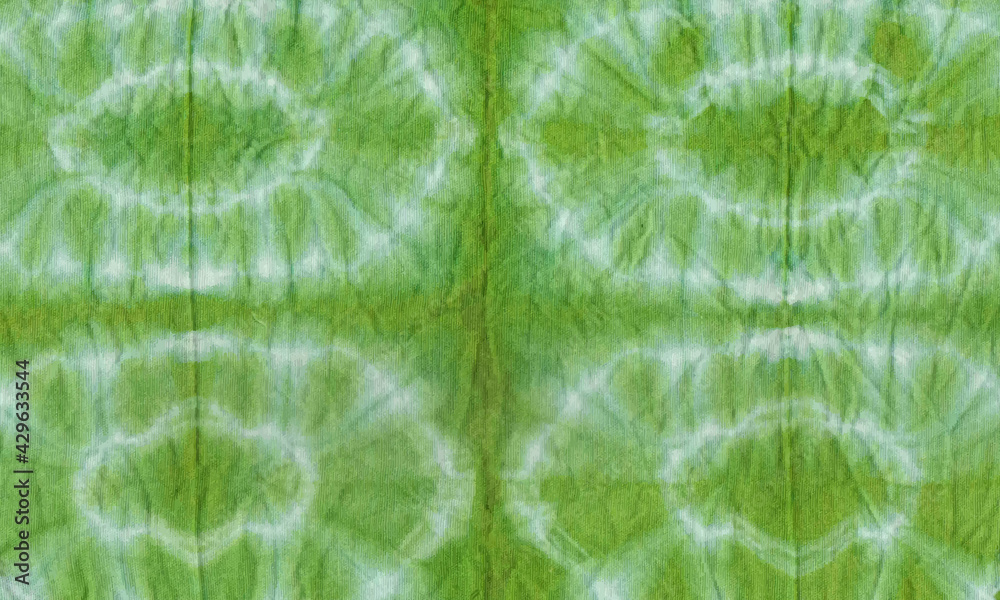 Fototapeta premium abstract green background with water. tie dye vector illustration graffiti decoration. leaf flower nature green light shape surface.