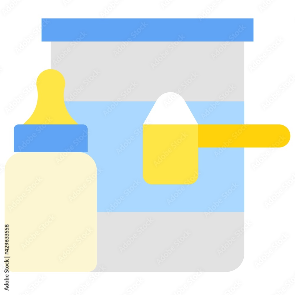 Infant formula icon, Supermarket and Shopping mall related vector