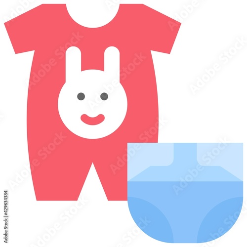 Infant clothing icon, Supermarket and Shopping mall related vector