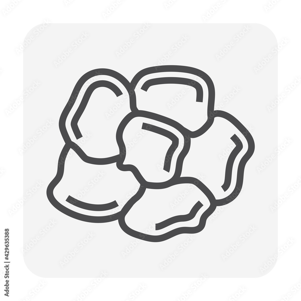 Flagstone or stone vector icon design. That rock or decorative material for home, landscape or garden by paving on ground and wall to create texture pattern. That patio, pavement, road, pathway, slab. Flagstone or stone vector icon design. That rock or decorative material for home, landscape or garden by paving on ground and wall to create texture pattern. That patio, pavement, road, pathway, slab.