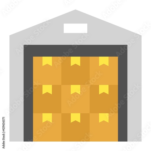 Warehouse icon, Supermarket and Shopping mall related vector