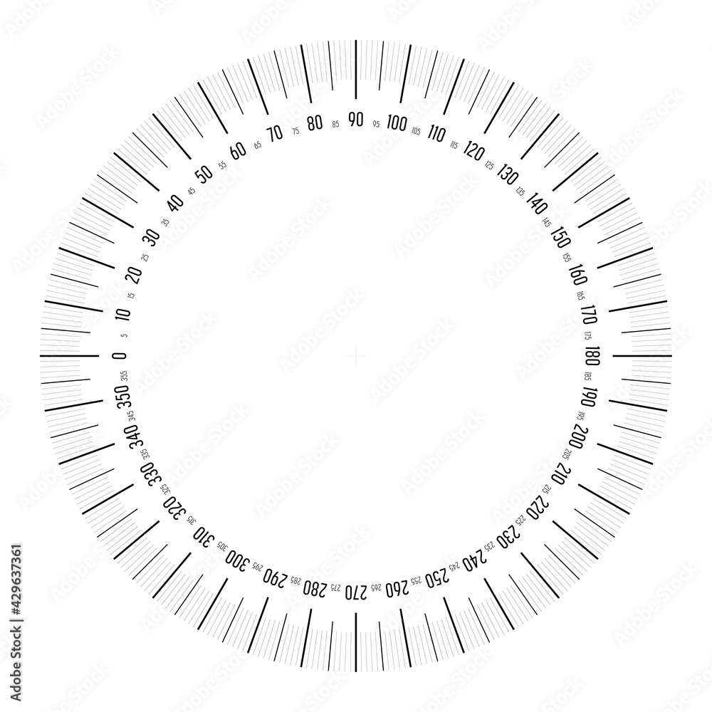 Full 360 degrees protractor measuring instrument Full 360 degrees protractor measuring instrument