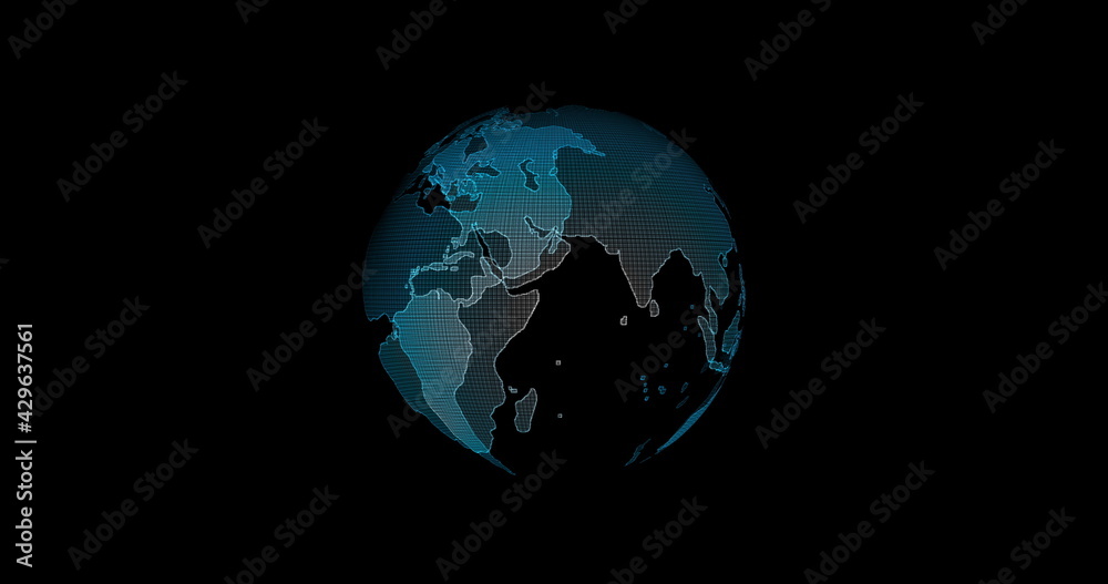 Digital earth rotating,Concept 3d animation social future technology abstract business scientific global network,animation digital grid data communication technology background. Digital earth rotating,Concept 3d animation social future technology abstract business scientific global network,animation digital grid data communication technology background.
