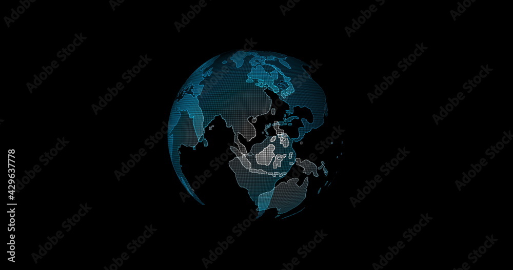 Digital earth rotating,Concept 3d animation social future technology abstract business scientific global network,animation digital grid data communication technology background. Digital earth rotating,Concept 3d animation social future technology abstract business scientific global network,animation digital grid data communication technology background.
