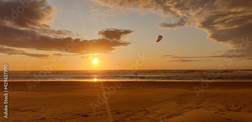 Coucher de Sioleil - kitesurf