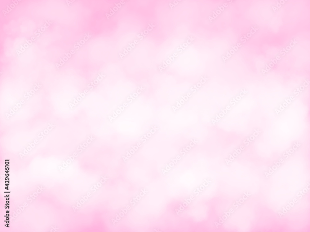 ピンク系水彩風ぼかしの背景 壁紙 Stock Illustration Adobe Stock