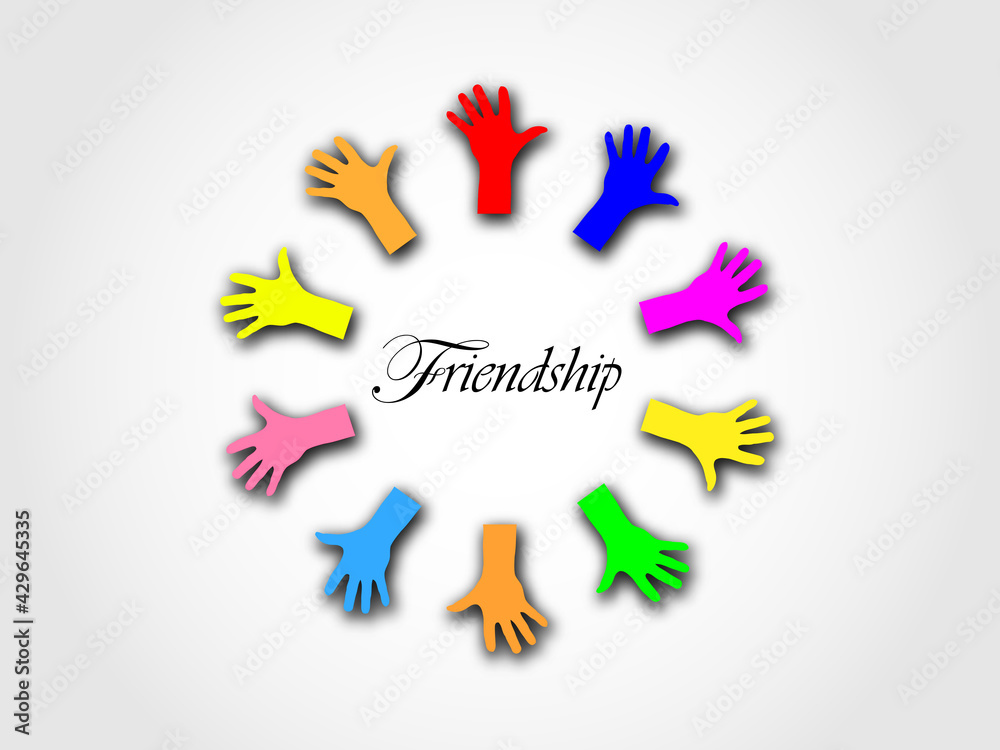 Obraz premium Friendship, Peace, Health, abstract, red, white, holiday, colorful, design, celebration, christmas, isolated, star, blue, illustration, stars, color, sign, icon, decoration, symbol, green, flower